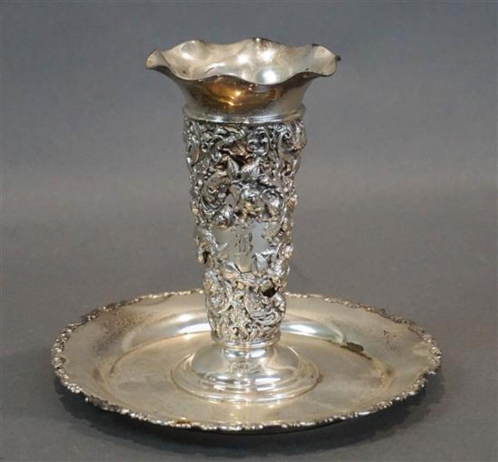 TIFFANY & CO STERLING SILVER VASE