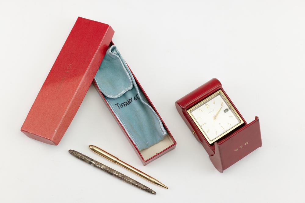 TIFFANY & CO. TRAVEL CLOCK AND