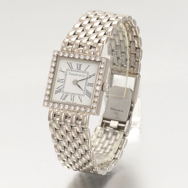 TIFFANY & CO. WHITE GOLD AND