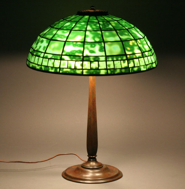 Tiffany Colonial lamp with rare