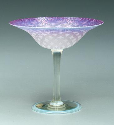 Tiffany compote, iridescent