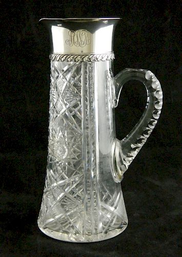 TIFFANY CUT GLASS AND STERLING