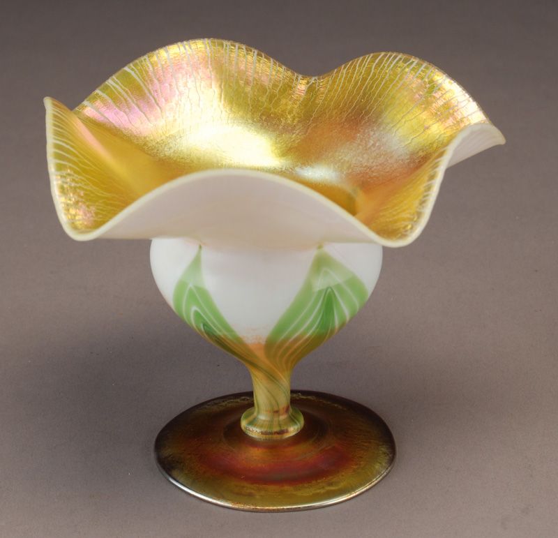 Tiffany decorated Favrile glass