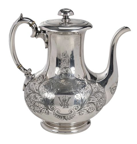 TIFFANY ENGLISH SILVER COFFEE