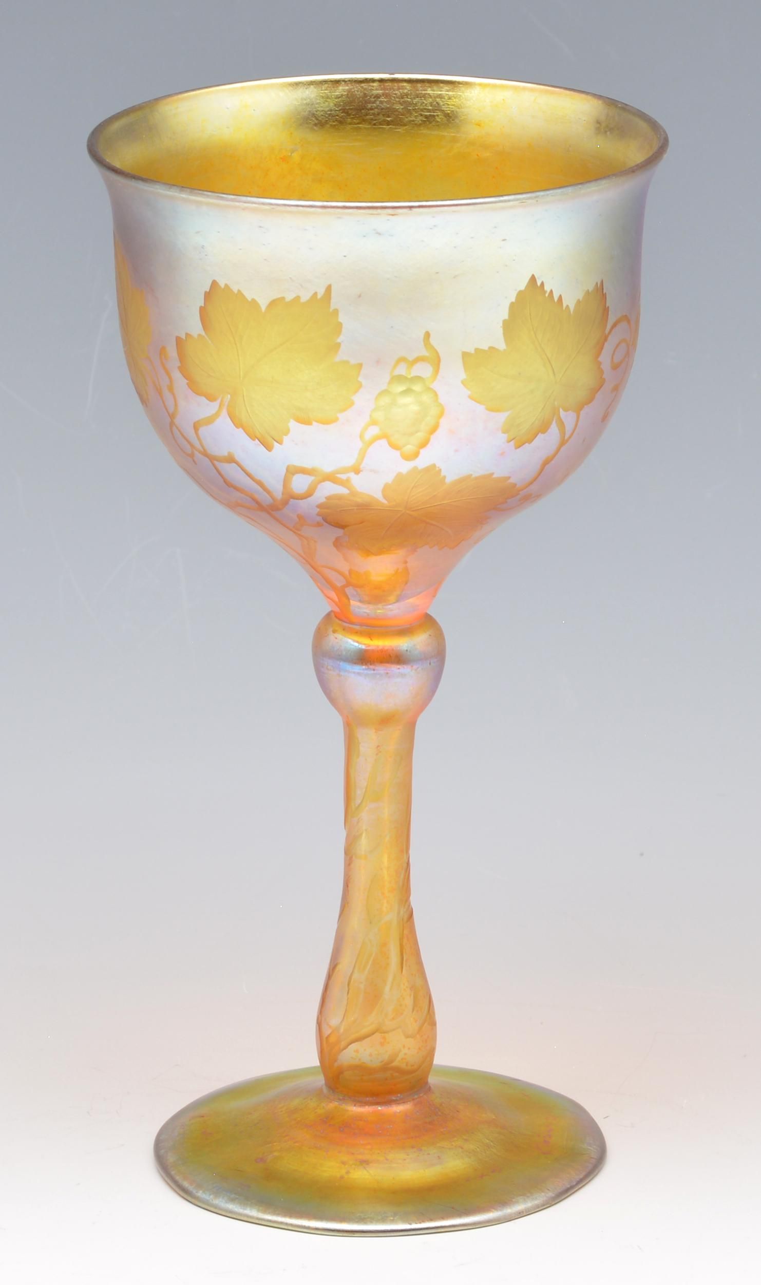 TIFFANY ENGRAVED GOLD FAVRILE