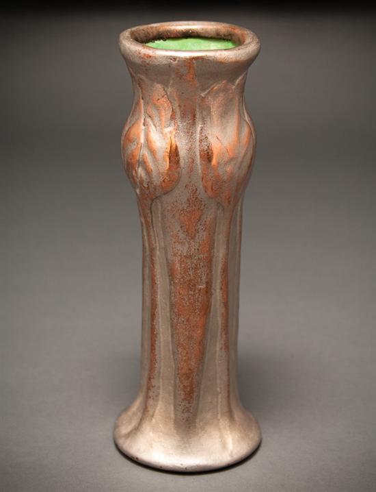 Tiffany favrile bronze pottery vase