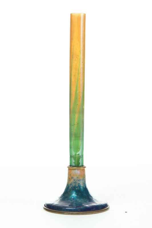 TIFFANY FAVRILE BUD VASE.  American