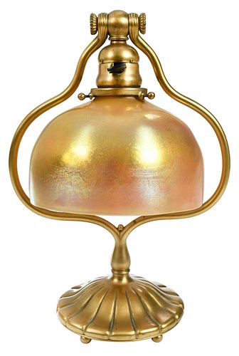 TIFFANY FAVRILE GLASS AND GILT