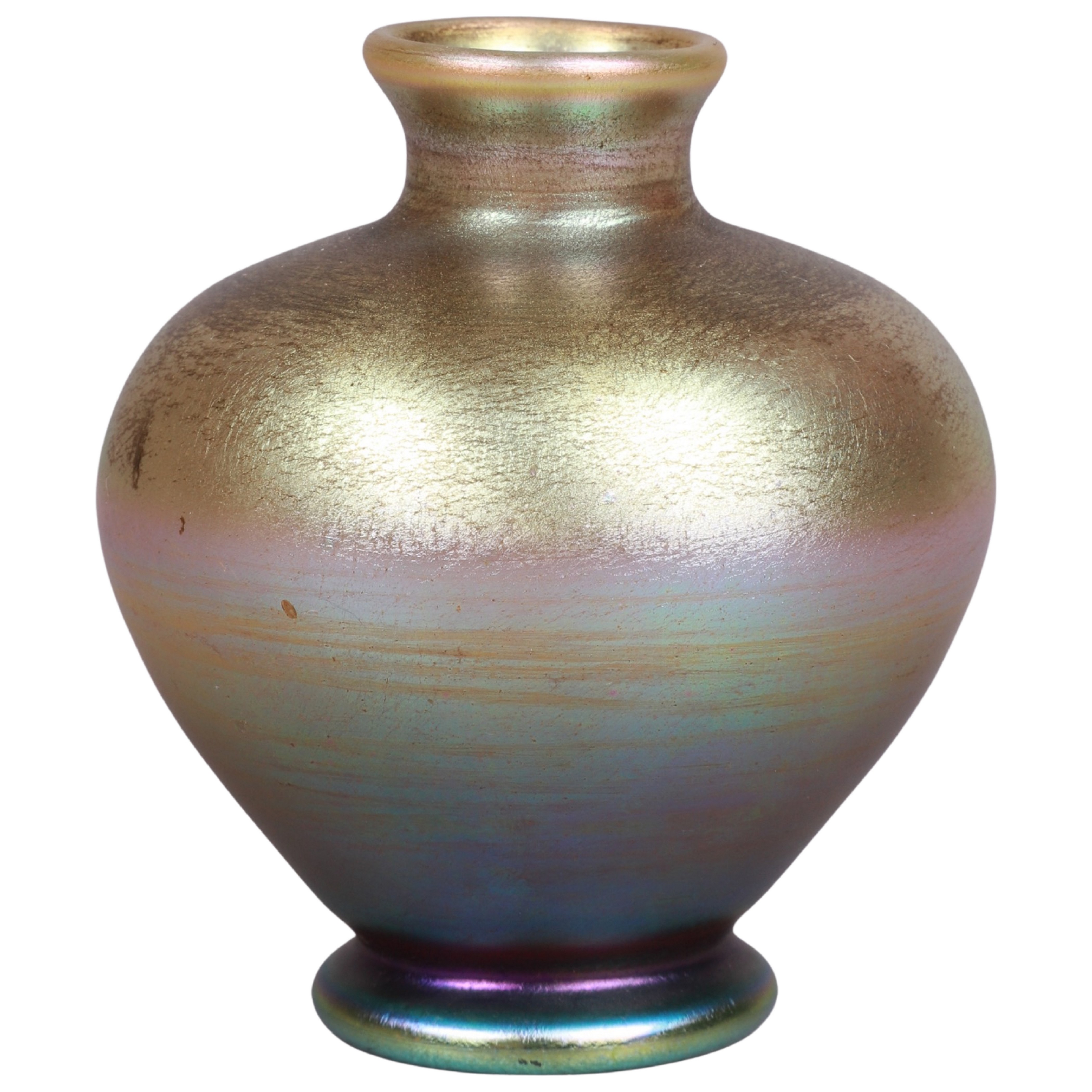 Tiffany Favrile glass bud vase,