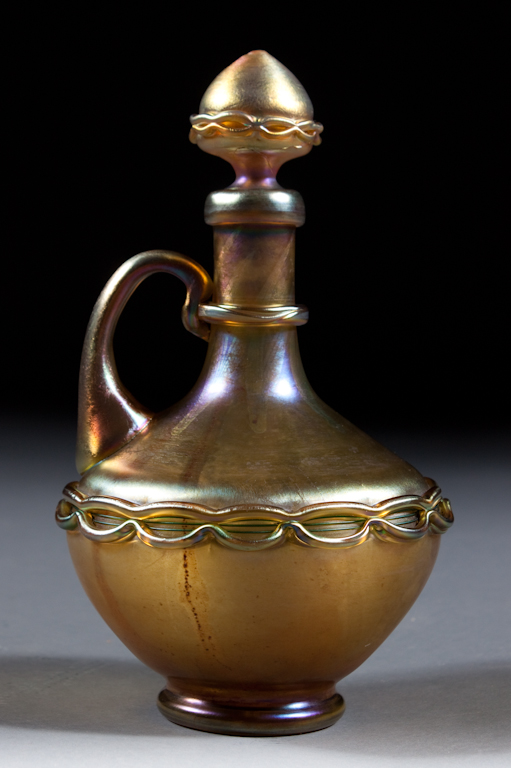 Tiffany favrile glass decanter