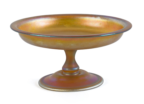 Tiffany Favrile glass gold