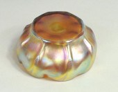 TIFFANY FAVRILE GLASS RIBBED B
