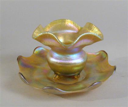 Tiffany Favrile glass sorbet bowl