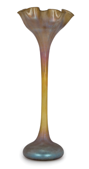 Tiffany Favrile Glass Vase 	 