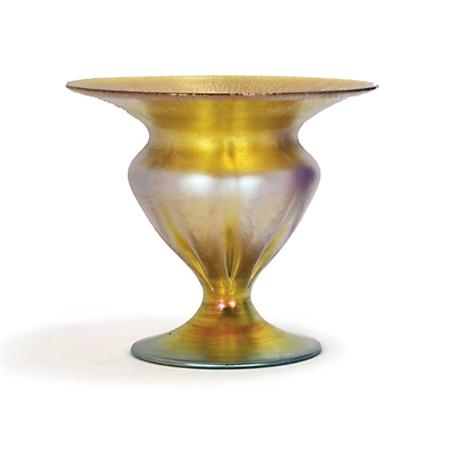 Tiffany Favrile Glass Vase 	 