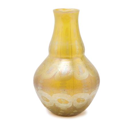 Tiffany Favrile Glass Vase 	 