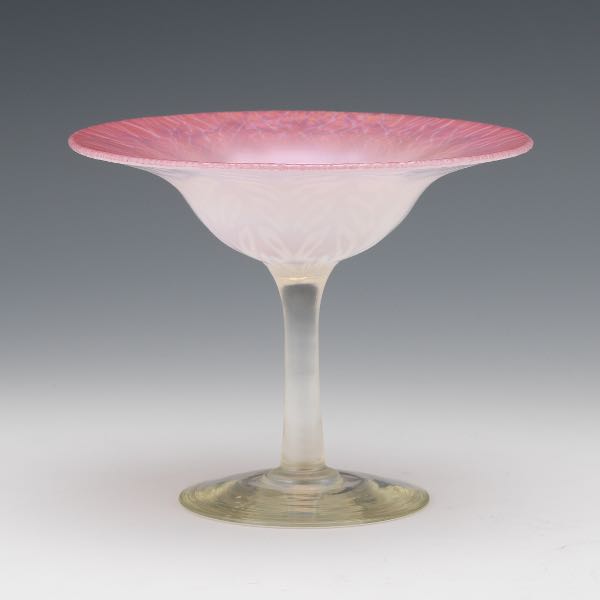 TIFFANY FAVRILE PASTEL COMPOTE 5 ½"