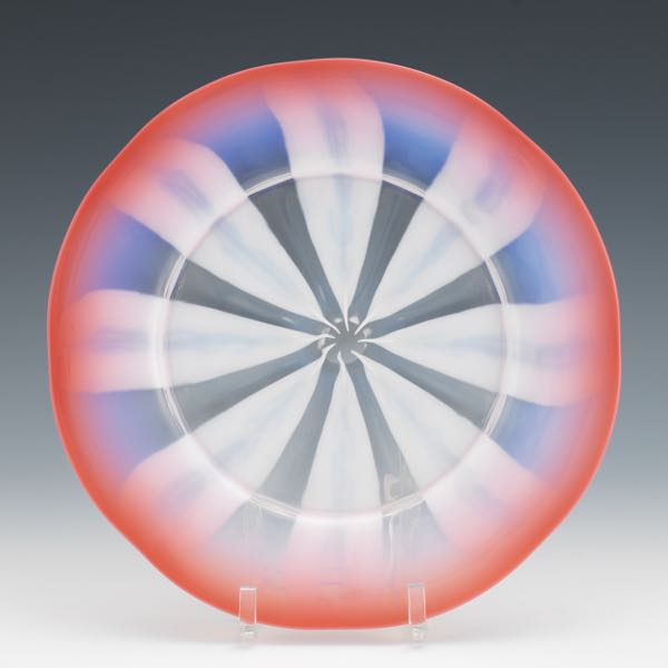 TIFFANY FAVRILE PASTEL PLATE 8 ?"
