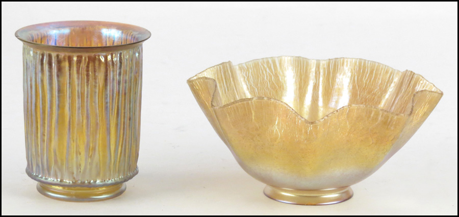 TIFFANY FAVRILE RUFFLED GLASS