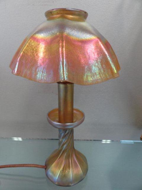 TIFFANY. Favrille Glass Candle