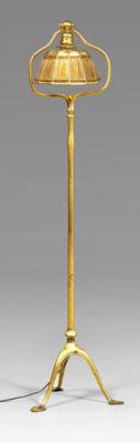 Tiffany floor lamp, tripod base