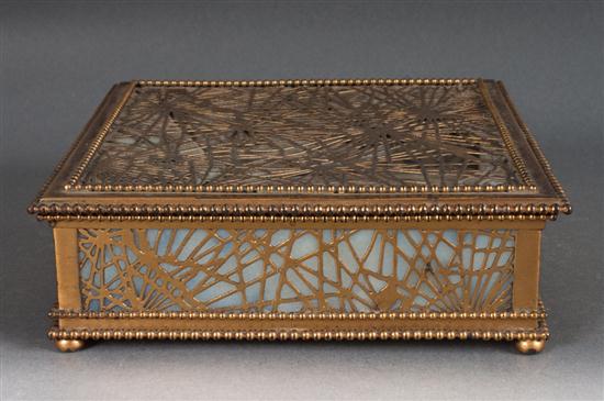 Tiffany gilt-bronze and