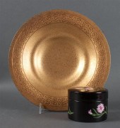 Tiffany gilt-bronze charger an
