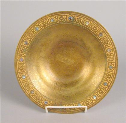 Tiffany gilt metal bowl with