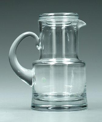 Tiffany glass pitcher and
