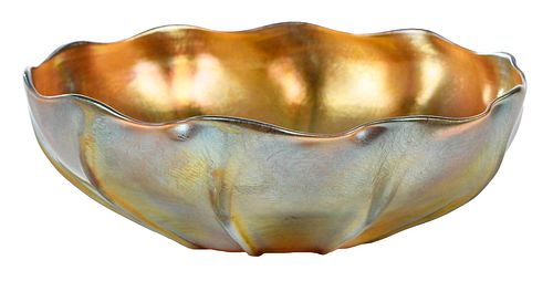 TIFFANY GOLD FAVRILE ART GLASS