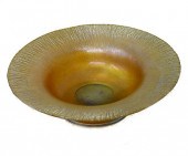 TIFFANY GOLD FAVRILE FOOTED BO