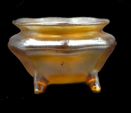 TIFFANY GOLD FAVRILE FOOTED