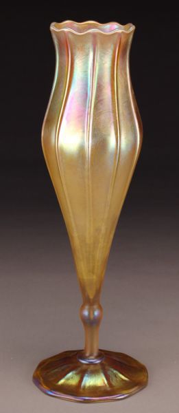 Tiffany gold Favrile glass flower
