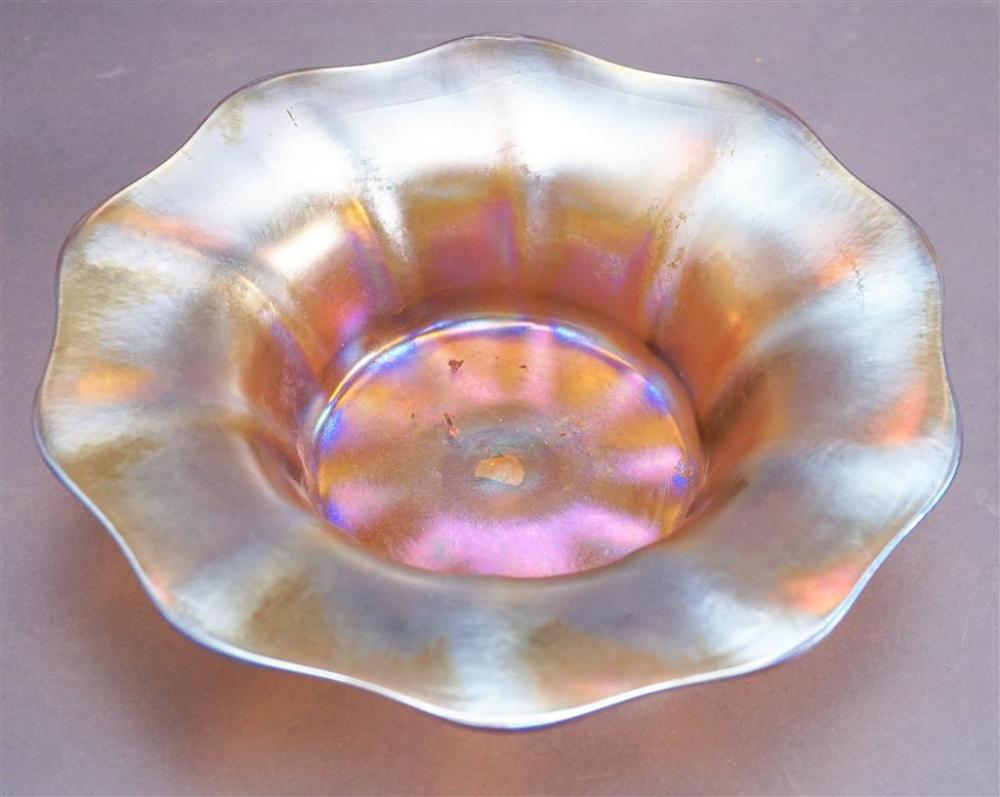 TIFFANY GOLD FAVRILE GLASS LARGE