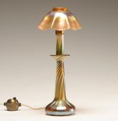 Tiffany gold favrile iridescen