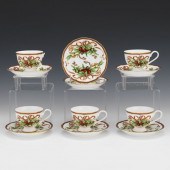 TIFFANY HOLIDAY FIVE TEA CUPS