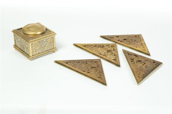 TIFFANY INKWELL AND BLOTTER