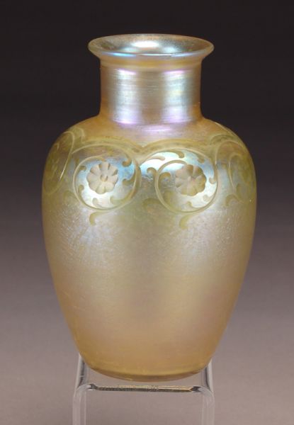 Tiffany intaglio carved gold