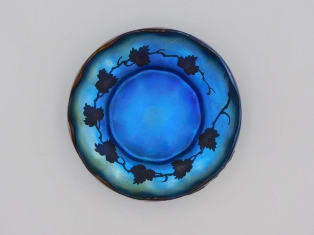 TIFFANY LOW BOWL SIGNED LCT