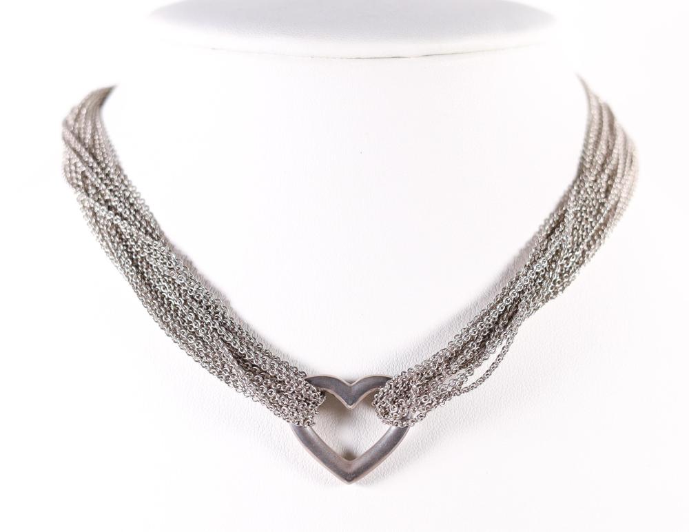 TIFFANY MULTI-CHAIN TOGGLE HEART