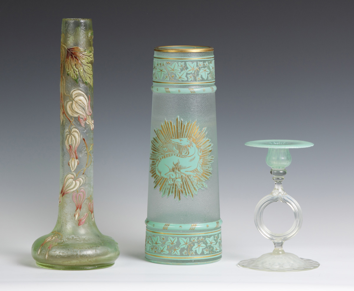 Tiffany Pastel CandlestickSgn.