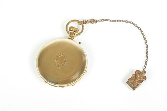 TIFFANY POCKET WATCH AND CHAIN. 