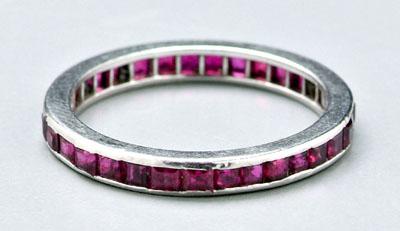 Tiffany ruby wedding ring, eternity