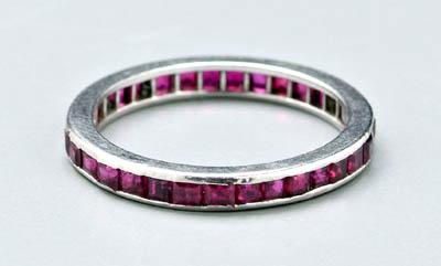 Tiffany ruby wedding ring, eternity