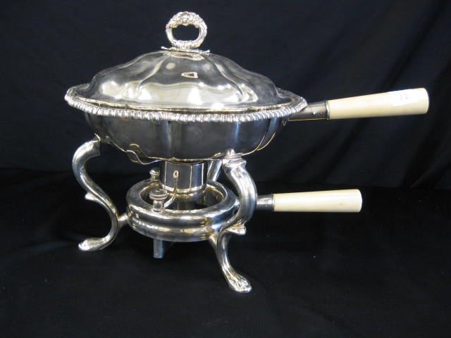 Tiffany Silver & Ivory Chafing