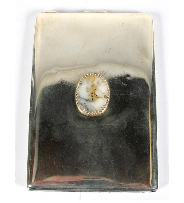 Tiffany sterling and gold quartz