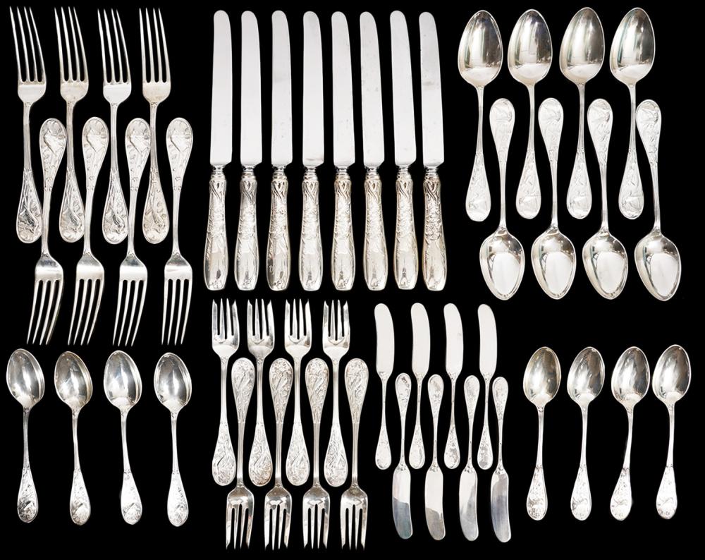 TIFFANY STERLING AUDUBON 48 PC.