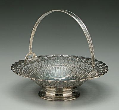 Tiffany sterling basket, round with