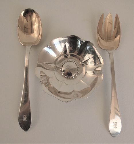TIFFANY STERLING BOWL & SALAD