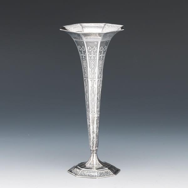TIFFANY STERLING BUD VASE 6 ½" x
